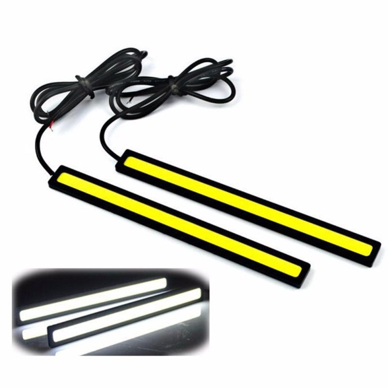 COB DRL LED Daytime Running Light Auto Lamp External Lights for Universal Car Waterproof Day Light Bars Fog Driving