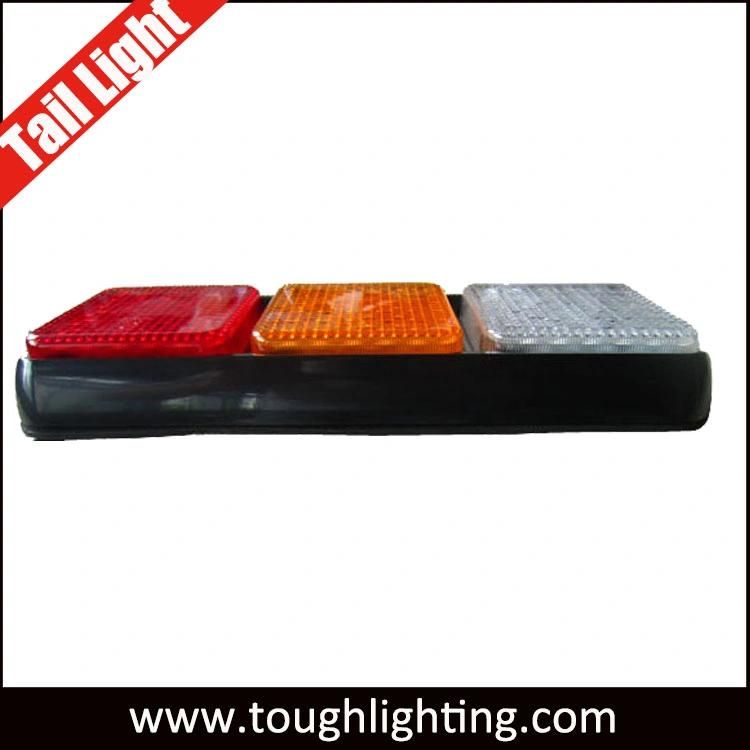 E-MARK 3 Pods LED Combination Stop Turn Reverse Tail Light for Trucks