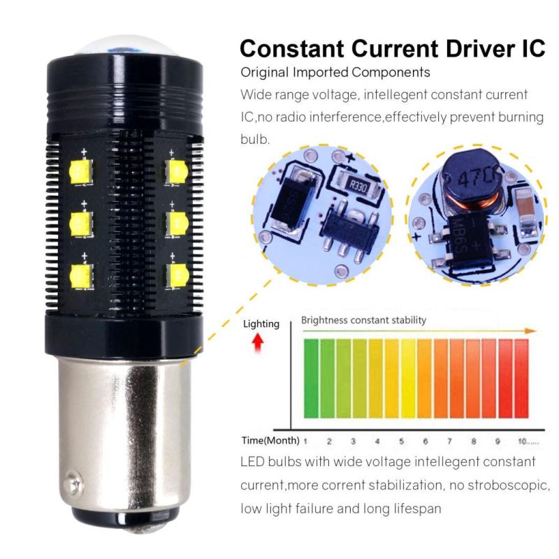 Bay15D Vehicle LED Brake Light Automotive Brake Light