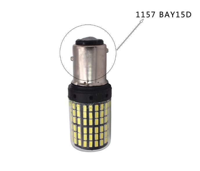 1156 Ba15s 7440 7443 1157 Bay15D Sokcet LED Bulb 3014 Chip 144 SMD Flashing Car Brake Light DC 12V Auto Reverse Lamp