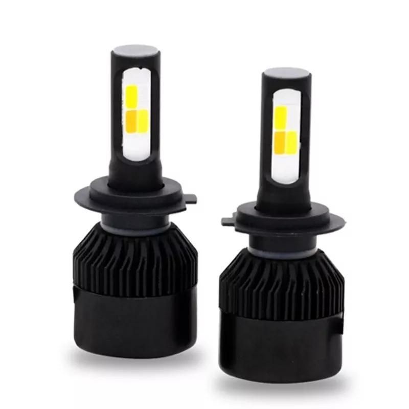 High Power Four Color Car LED Headlight 880 H11 9005 Hb3 9006 Super Bright Four Color Flashing Front Fog Light LED Headlight Bul