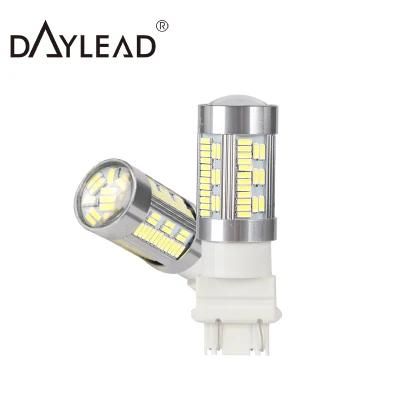 Super Bright 12V Car LED Signal Brake Light 75SMD 7443 Auto Stop Reverse Tail Bulb Lamp