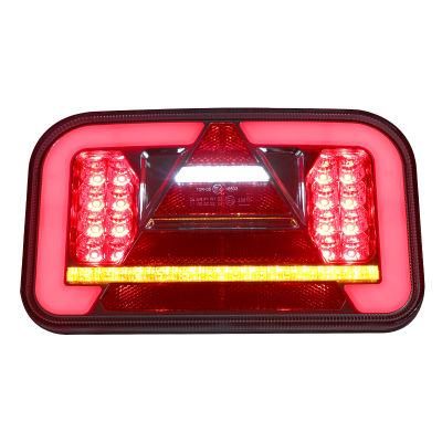 6 Multi-Functions Rear Tractor Trailer Tail LED Lights LED Rear Brake Turn Reserve Fog Tail Marker Lights 24V for Truck Trailer