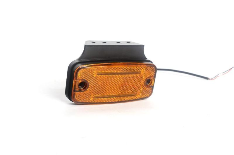 Reflector 12V 24V 2 LED Lights LED Side Marker Lamp with Reflex Car Trailer Truck Motorcycle