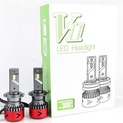 Factory Wholesale Fan Cooling White Light Car LED Headlight 9006