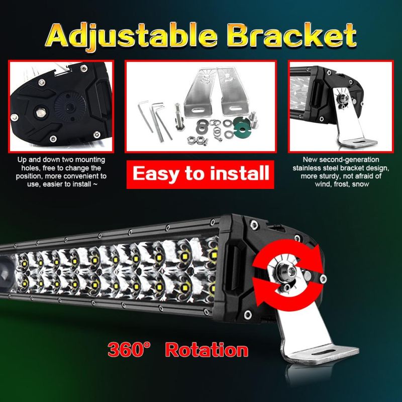 Auto Truck Barra LED 22′32"42"52" 2 Rows Spot Light Driving Light 4X4 off Road Laser LED Light Bar