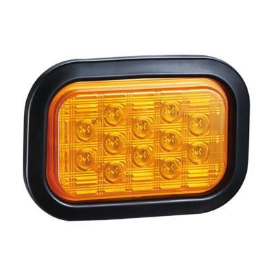 Cat Lights Manufacturer Adr E-MARK UV PC Rectangle 10-30V Jumbo Truck Trailer Tractor Stop Tail Lamp Trailer LED Light