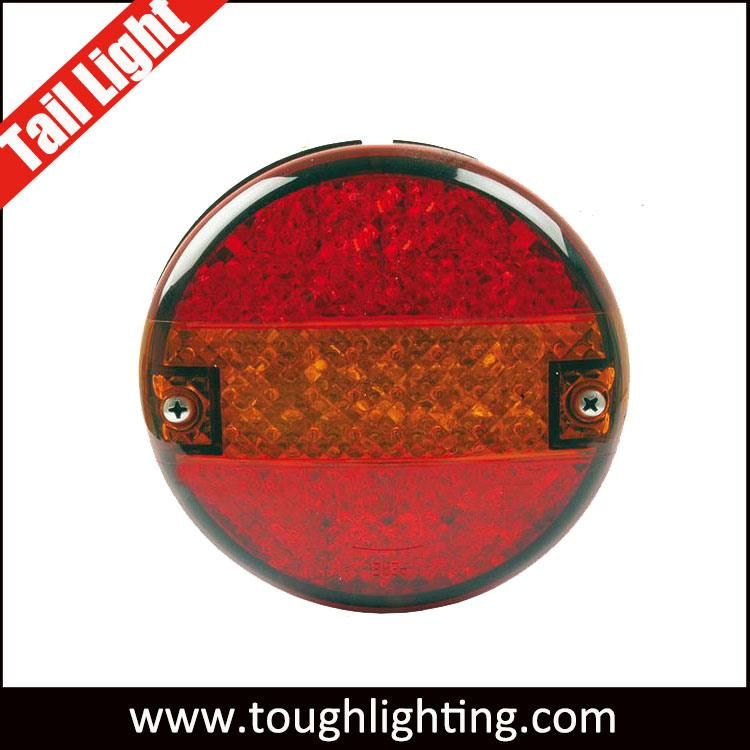 E-MARK Approved 12V Round LED Tail Rear Light for Lorry Truck Trailer