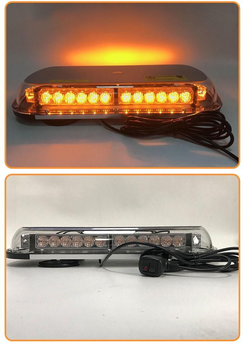 High-Power Car Ceiling Light LED Car Strong Magnetic Strobe Light Roof Warning Light