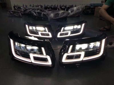 4 Lens Laser Matrix Upgrade Car Headlight Lr098527 Lr098532 for Range Rover Vogue 2018 2019 2020 2021 L405 LED Headlight