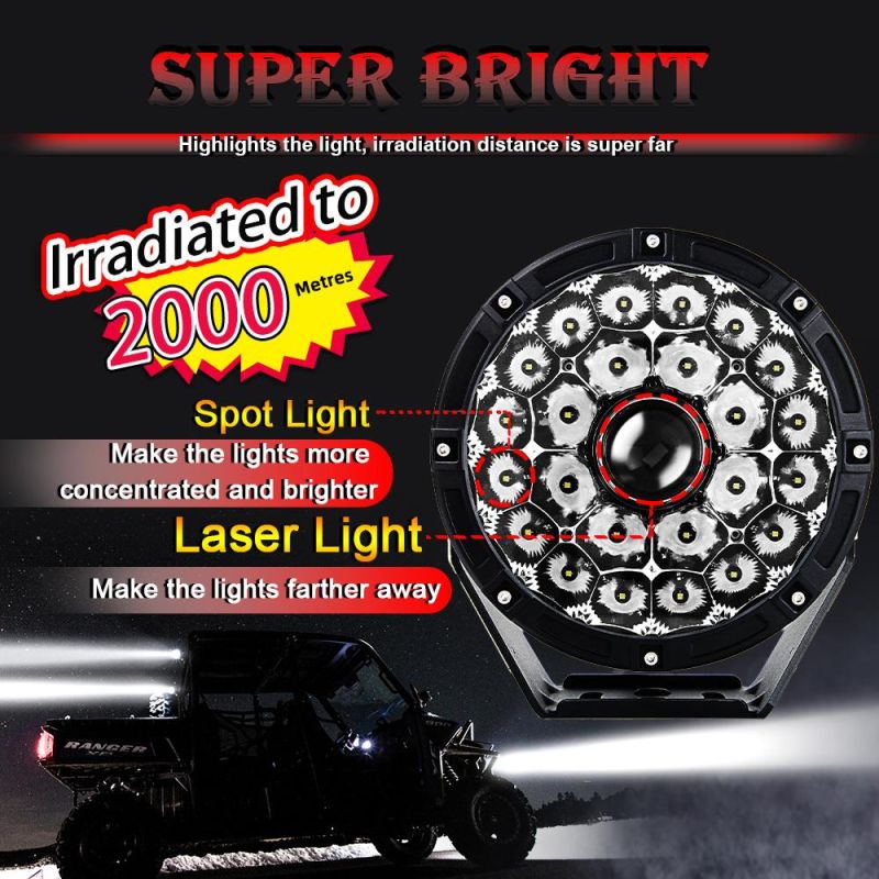 Auto Lighting System 8.5" 9" Inch Spot Truck Tractor Lights