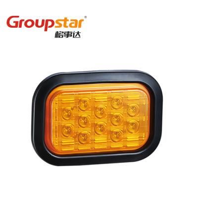 Adr E-MARK UV PC Rectangle 10-30V Jumbo Truck Trailer Tractor Stop Tail Lamp Trailer LED Light