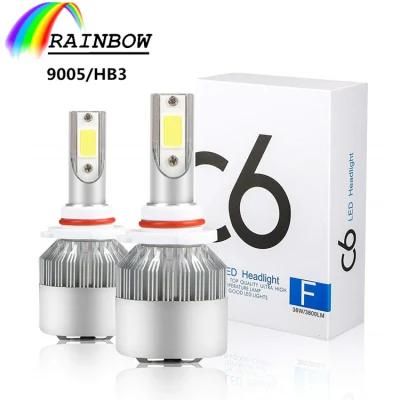 2PCS H1 H3 LED Headlight Bulbs Hh4 LED Car Lights C6 H4 880 H11 Hb3 9005 H7 9006 H13 6000K 72W 12V 8000lm Auto Headlamps S2