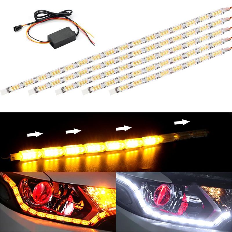 Pretty 1set Crystal Angel Tear Eyes Daytime Running Lights with Turn Signals Lamps Auto Flow DRL LED Strip Lights