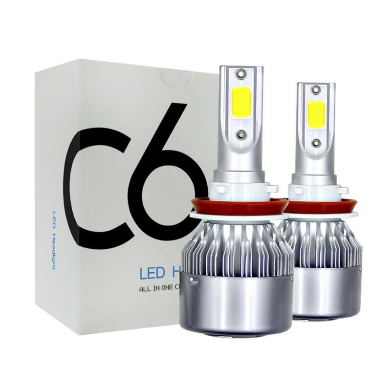 Auto Head Lamps C6 LED Headlight 9005 9006 9007 H1 H3 H4 H7 H11 Auto LED Light C6 LED Headlight