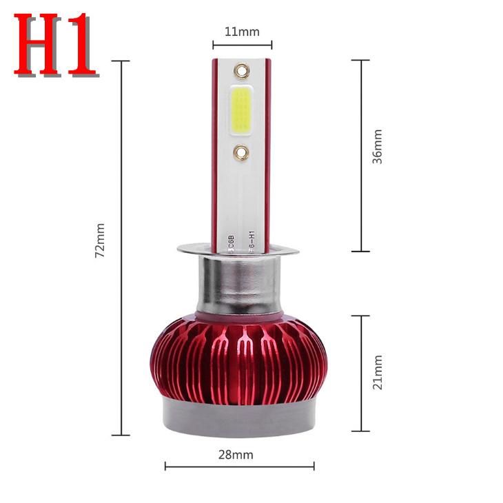 LED Car Headlight H4 H7 H11 H8 Hb4 H1 H3 9005 Hb3 Auto S2 Car Headlight Bulbs 72W 8000lm Car Accessories 6500K 4300K 8000K LED Fog Light