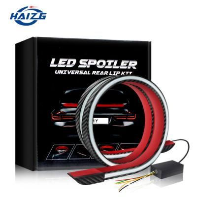 Haizg Universal Car Tail Strip Light IP67 Brake Reverse DRL Decoration Lights 120cm 12V RGB LED Strip Turn Signal Truck LED Tail Lights