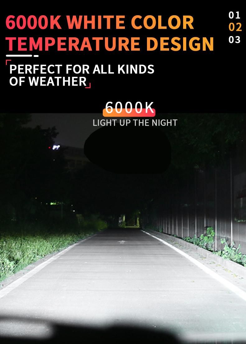 V23 High Lumen 5500lumen 1860chip Cooling Fan H7 LED Car Light Bulb Mini Super Bright LED Headlights