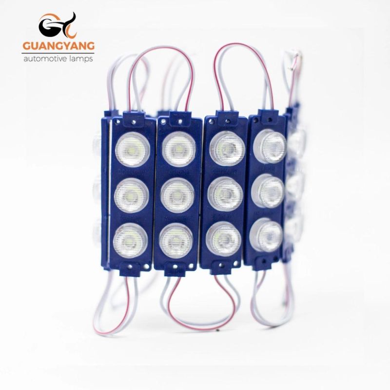 High Power IP65 DC12V 3 LEDs 2835 5630 Module Lens 82*18mm LED Module