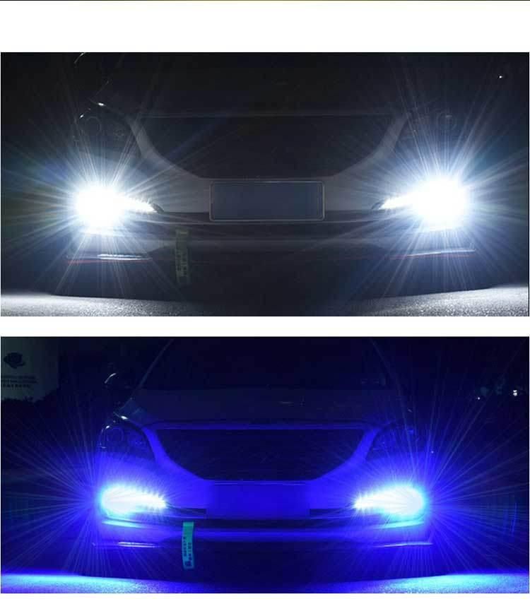 4 Color LED Headlights Flash Strobe H7 H11 9005 9006 H1 Fog Light Motorcycle Yellow White Blue Pink LED Headlights Bulb