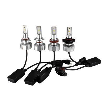 Waterproof Fanless N5 LED Car Headlights 12V 30W 6000lm Csp3570 Auto Light H4 H7 H11 H13 9005 9006 Silence Quiet Cooling White 6000K