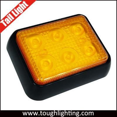 3.93&quot; 6 Smds DC12/24V Red White Amber Square LED Trailer Stop Turn and Tail Light