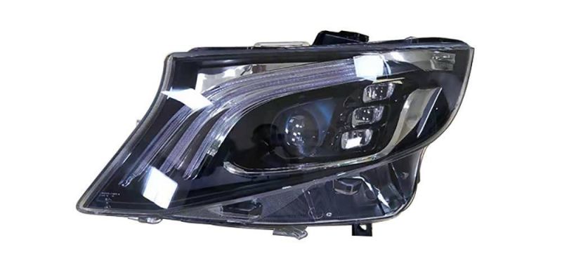 Auto Headlamp Parts Car Front Headlight for Vito/V220/V260 Upgrade to LED