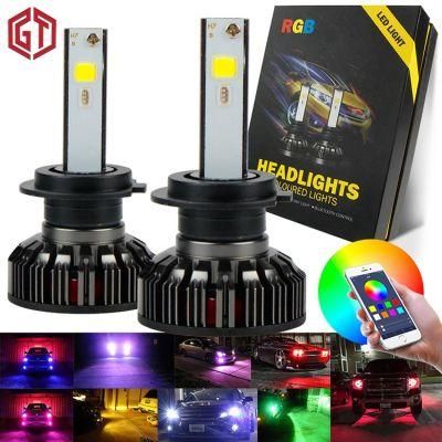 Wholesale Bluetooth Control RGB LED Headlight H4