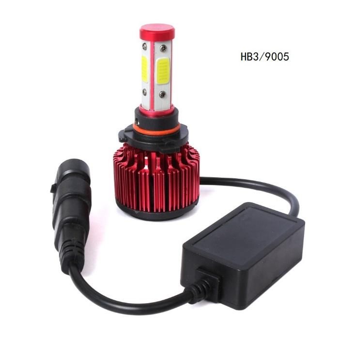 X6 2PCS 4 Sides H4 LED H7 Car Headlight Bulb Hb3 Hb4 5202 H13 9004 H11 LED Headlight 6500K 8000lm 360 Degree Autolamp Bulb