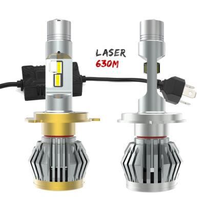 2020 New 630 Meters 6500K Canbus Spot Beam LED Bulb H11 9005 9006 H4 H7 Laser LED Headlights for Cars