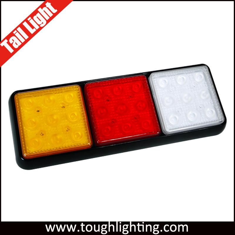 E-MARK Certificated 10-30V 3 Pods LED Rear Combination Light for Truck Trailers