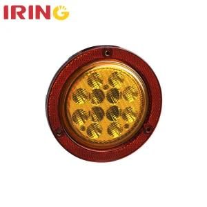 10-30V Amber Indicator Reflector Tail Light for Truck Trailer with E4 (LTL1073AF)