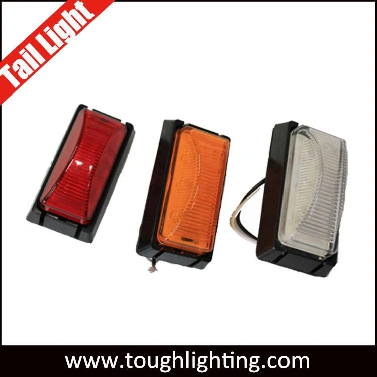 E-MARK 12V LED Truck Trailer Lights Surface Mount 6 LEDs LED Side Clearance Light