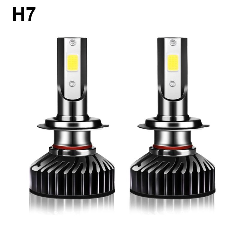 Wholesale F2 Mini LED Car Light Csp Chips 50W 6000K H1 Bulb H3 LED Headlight Lamp 9012 Hir2 1860 Chip 9005 9006 12V H4 H7 H11 Hb3 Auto Lamps