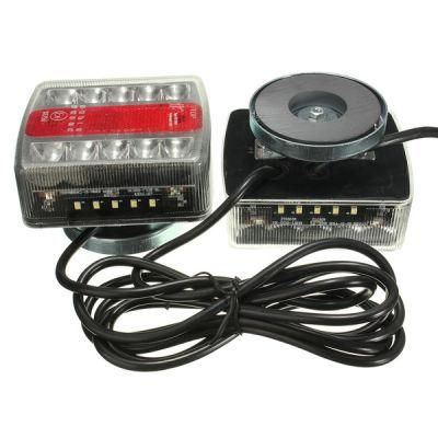 Magnetic LED Trailer Towing Light Kit W/Reflex, Universal LED Trailer Rear Light, Board Tail Brake Stop Indicator License