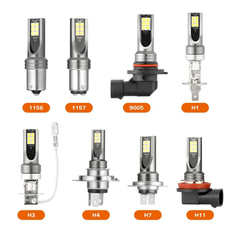 Wholesale 2PCS H1 H3 LED H4 H7 H11 9005 9006 Hb4 Car Csp LED Fog Lights Headlight Bulbs DC12-24V 20000lm 6000K White Auto Fog Lamps