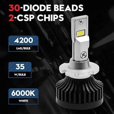 D2s LED Bulb Lamp Light D3s D2s D4s D1s 90W 10000lm Car Headlight Bulbs