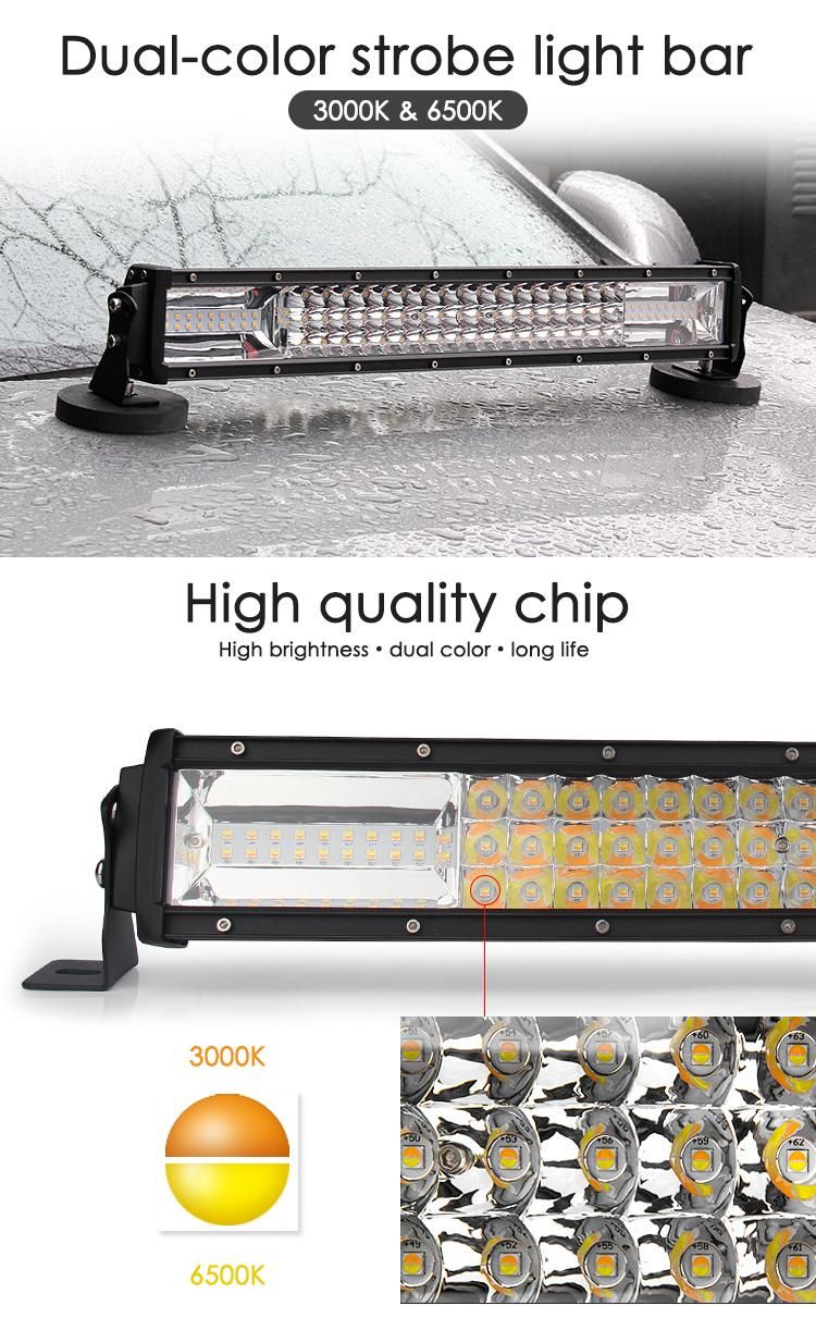 Car Light LED Bar 52 Inch Driving off Road 24 Volt Wholesale LED Strobe Light Bar for Truck 4X4