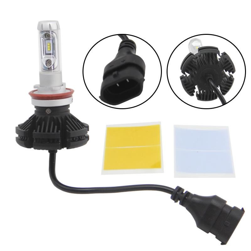 Best Sale Zes Chips 4000lm 6000K X3 LED Headlight