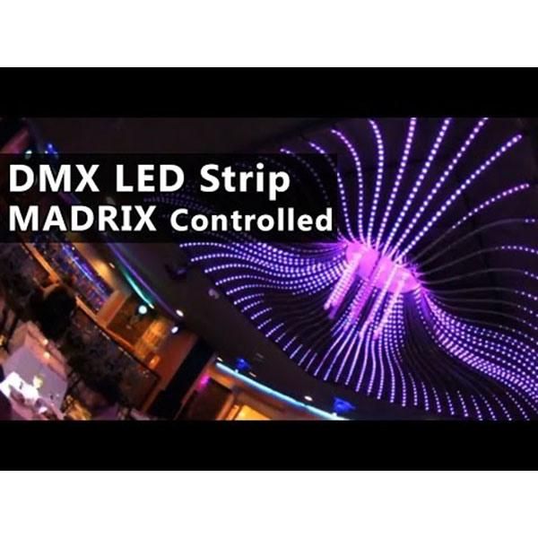 30PCS/M LED 7.2W 10 Pixels DC12V RGB DMX512 IP65 Strip Light