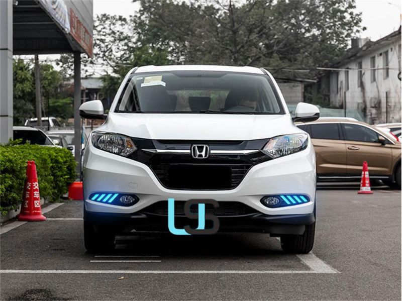 for Honda Hrv Hr-V Vezel 2014 2015 2016 2017 2018 LED DRL Brake Reverse Turn Signal Front Bumper Fog Lamp Car 12V Auto Daytime Running Lights