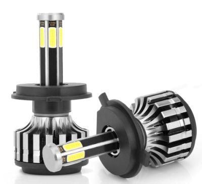 New LED X6 6side Headlight High Brightess H1 H3 H4 9005 H13 12V COB 6000K 100W 10000lm Car LED Headlight Canbus Auto Headlamp