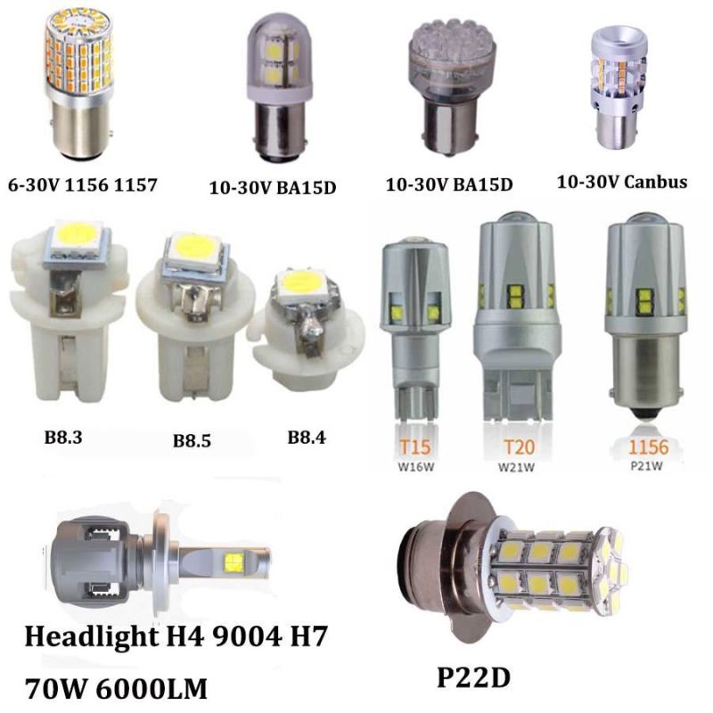 Marine Boat S25 1142 6V 12V Yacht Bayonet Interior Bulb Ba15D LED Navigation Signal Light