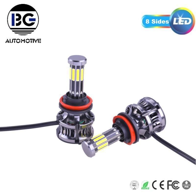 Best Price for Auto T912V 6000K 8 Sides 8000lm H8 H11 H7 H4 LED Headlight Bulb