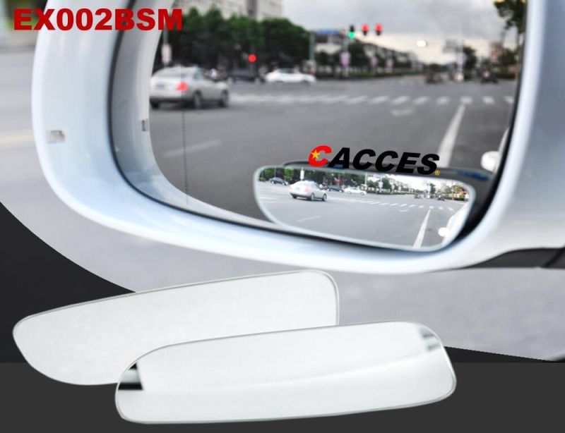 Popular Cheap Universal Car Accessories, Sideview Blind Mirror, Rotatable&Adjustable Rectangle Wide Angle Convex 360 Degree Glass Car Blind Spot Rearview Mirror
