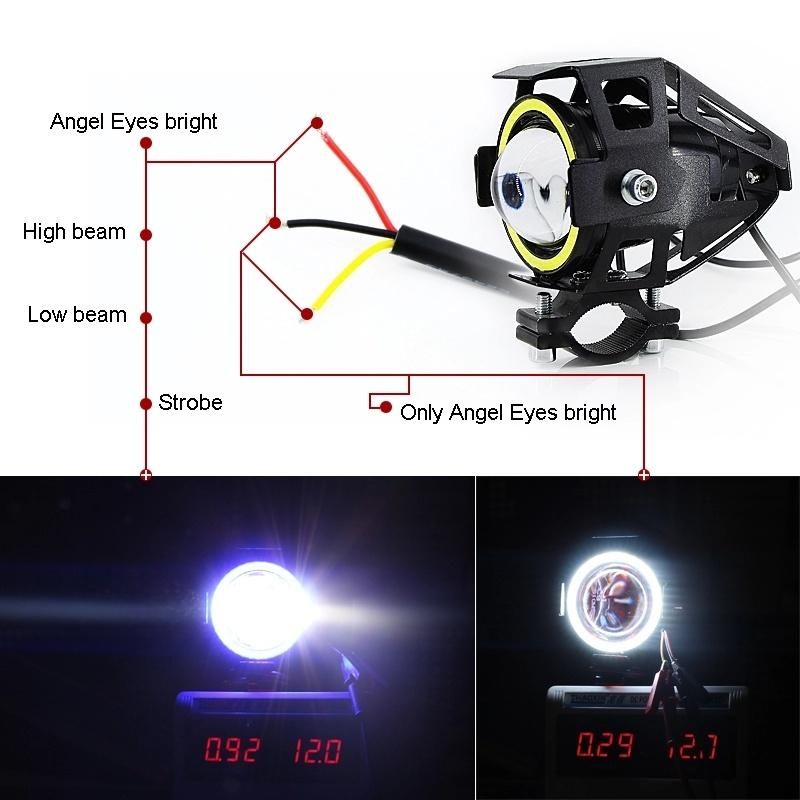 Good Price LED Headlight Motorcycle LED Headlight 125W 10000lm 6000K/6500K 9-32V CREE Chip Motorcycle LED Headlight Driving Moto Spotlight