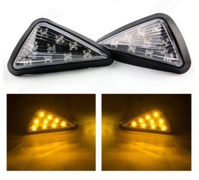 Motorcycle LED Flush Mount Turn Signal Light Blinker Side Maker Lamp Smoke for Honda