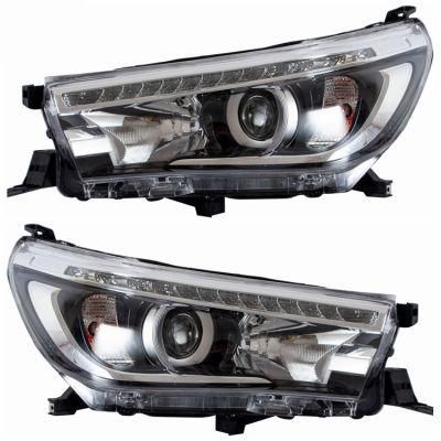 Vigo/Hilux/Revo Headlight for 2015-up with LED DRL &Moving Turn Signal