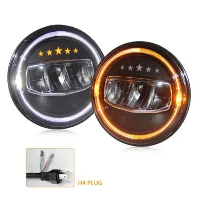 12V 24V Round 7&quot; LED Headlight with DOT Emark for Jeep