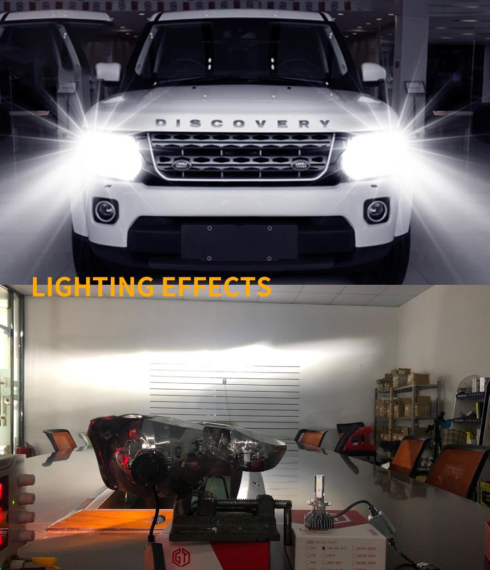 Lightech Luces LED Interiores Automá Ticas with Coche H7 H11 H13 LÁ Mpara 8000lm